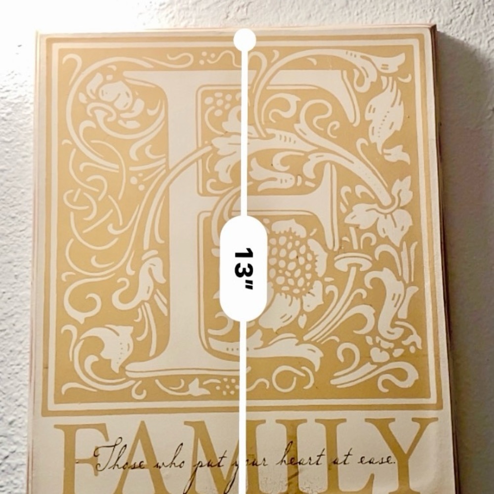 Vintage Wooden Distressed Wall Decor.  Letter “F” for Family. - Picture 4 of 8